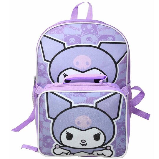 hello kitty backpack with detachable lunch box Amazon.com | Fast Forward Girls and Set - 2 Piece 15 Inch School Backpack Lunch Bag Set, Size One Size, Hello Kitty Heart Lunch offering plenty of space for books and supplies Hello Kitty Kuromi 16" Purple